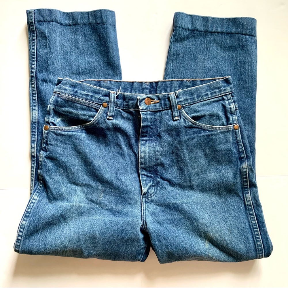 Wrangler Distressed High Waist Jeans Straight 30